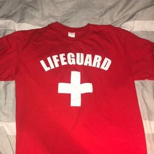 Red Lifeguard Tee
